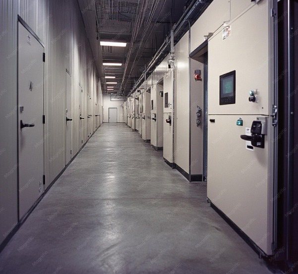 Cold room corridor